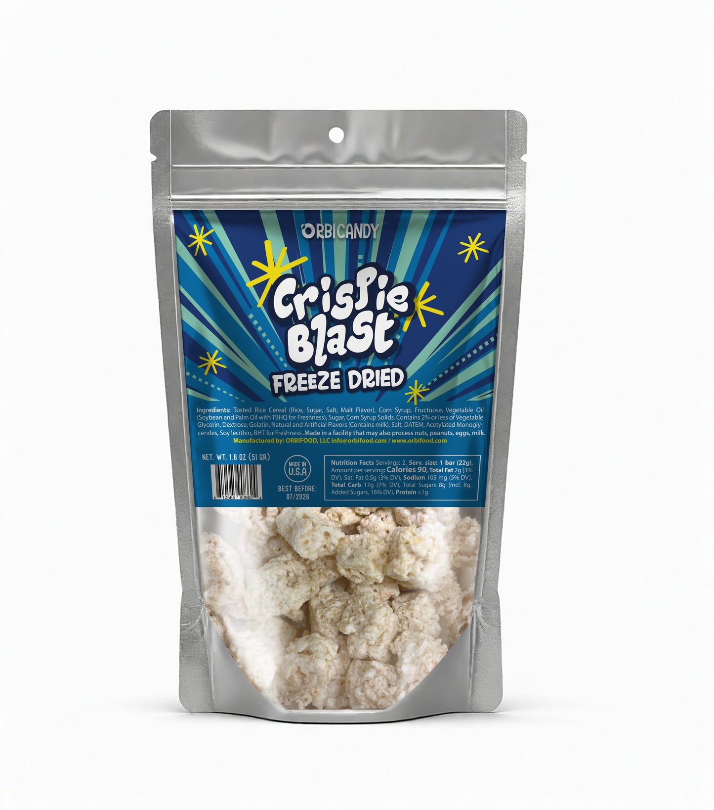 Crispie Blast - Light, airy crunch with a mellow sweetness.