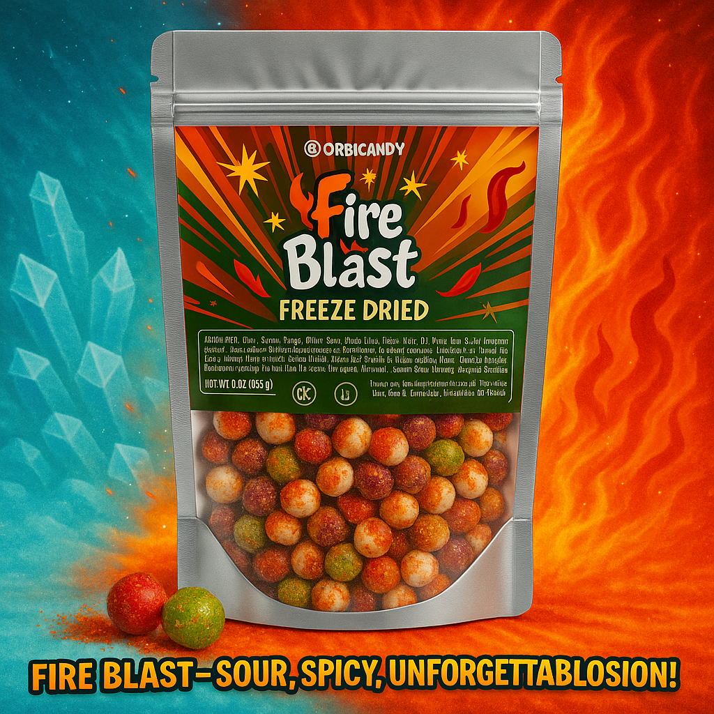 Fire Blast - Spicy, sweet, and bold freeze-dried candy fire.