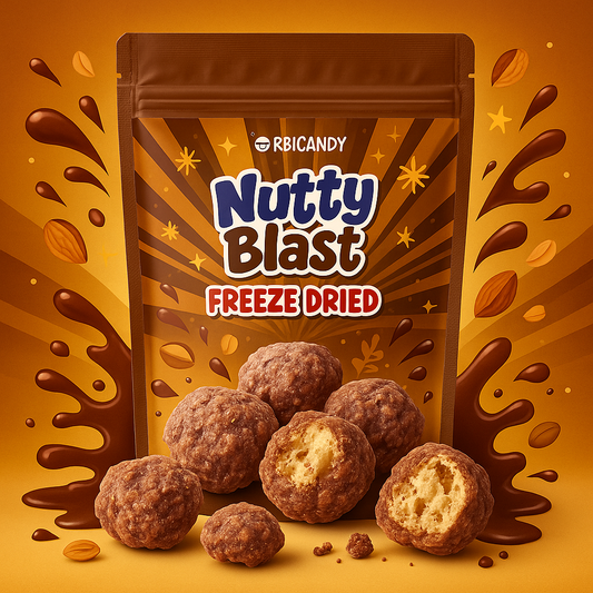 Nutty Blast - Crunchy peanut butter candy with a sweet finish.