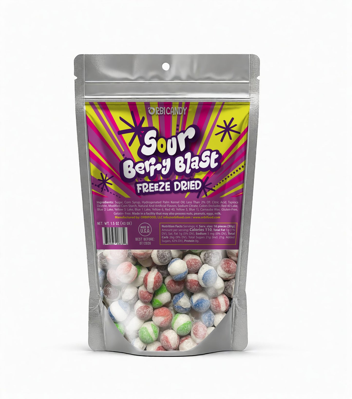 Sour Berry Blast - Sour berry punch in a crispy bite.