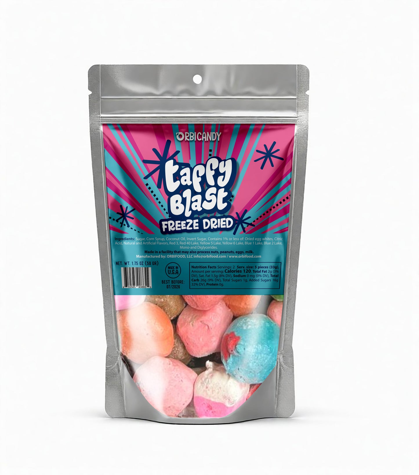 Taffy Blast - Chewy taffy turned airy, crisp, and fun.