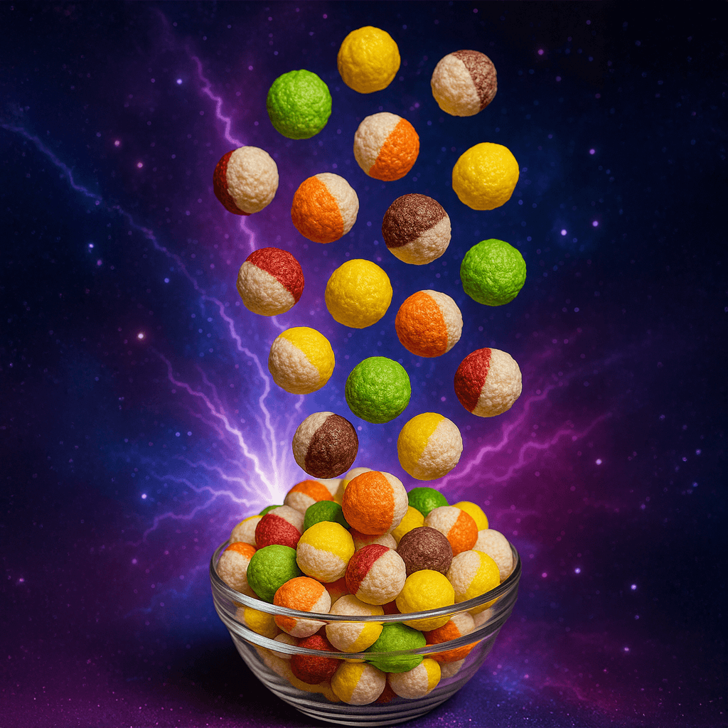 Cosmic Blast - Fruity, crunchy, and totally out of this world.
