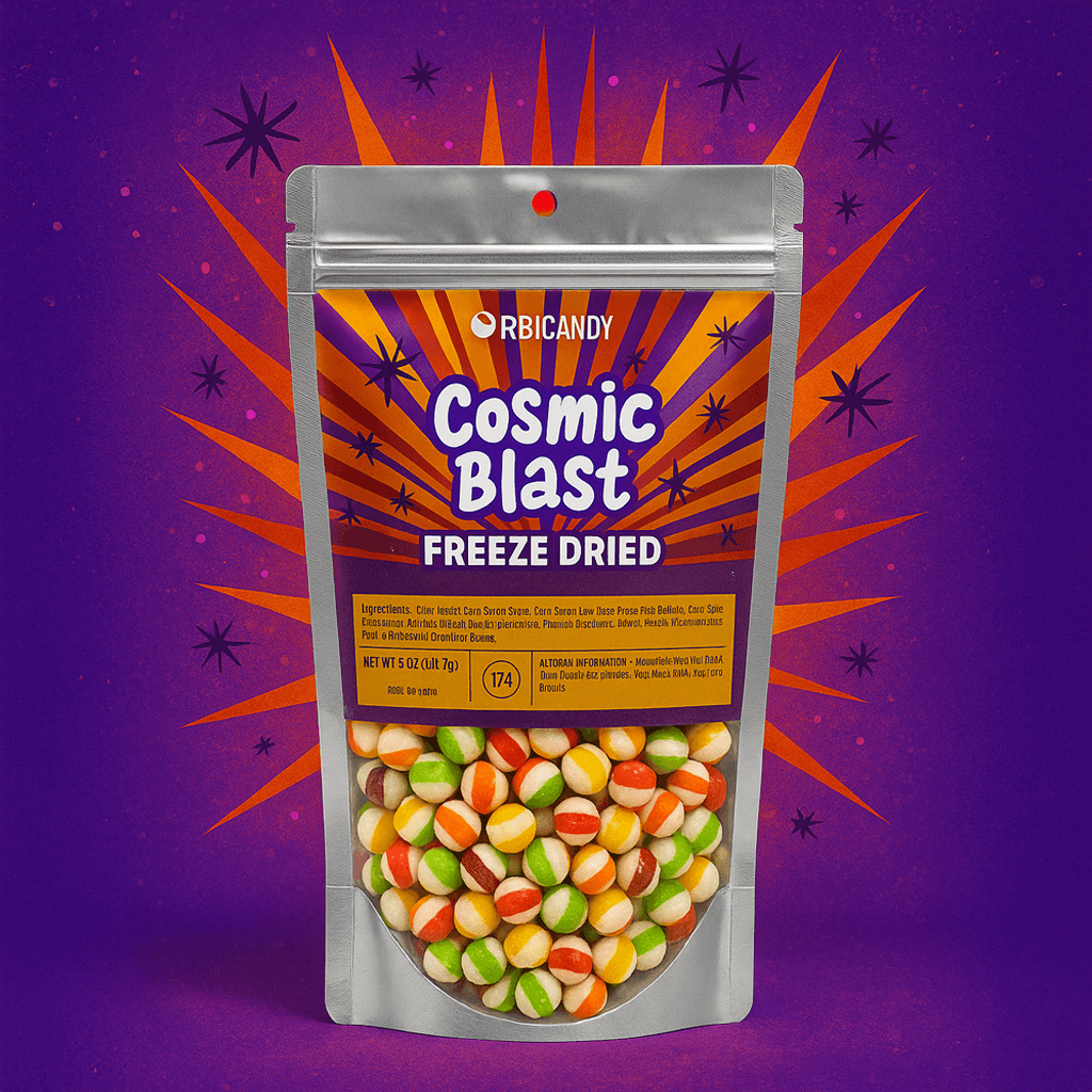 Cosmic Blast - Fruity, crunchy, and totally out of this world.
