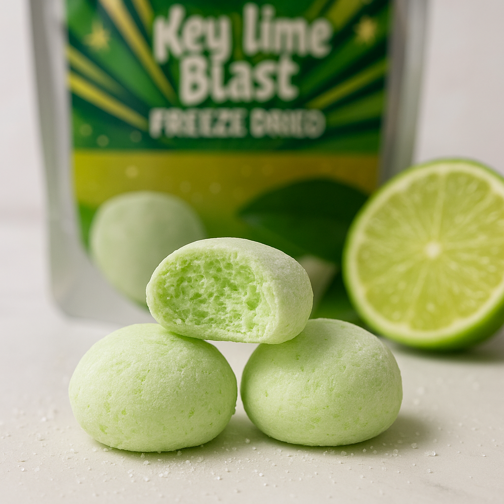 Key Lime Blast - Tart lime flavor meets light, crunchy texture.
