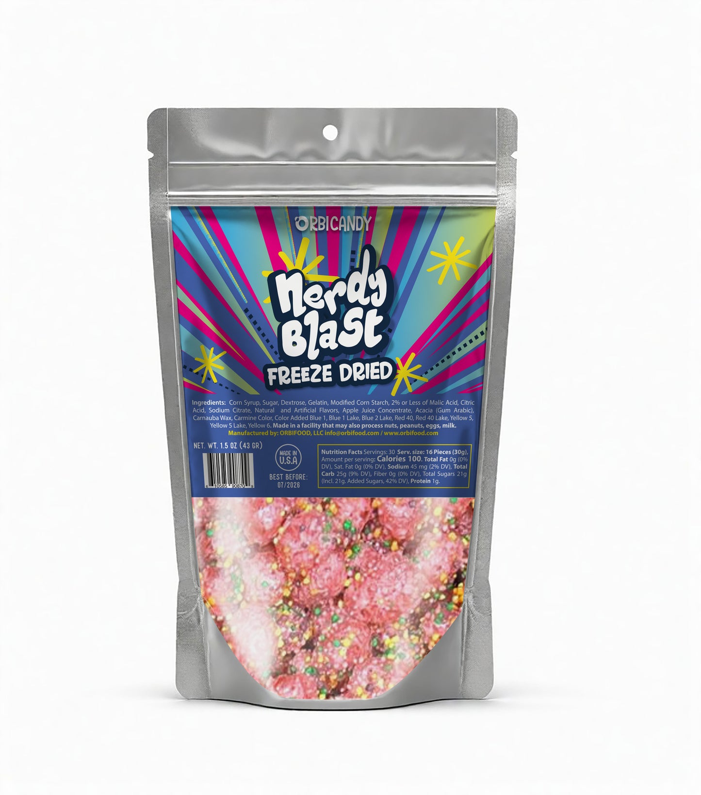 Nerdy Blast - Crunchy version of your favorite tiny tangy candy.