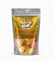 Peach Ring Blast - Juicy peach gummies transformed into crispy snacks.